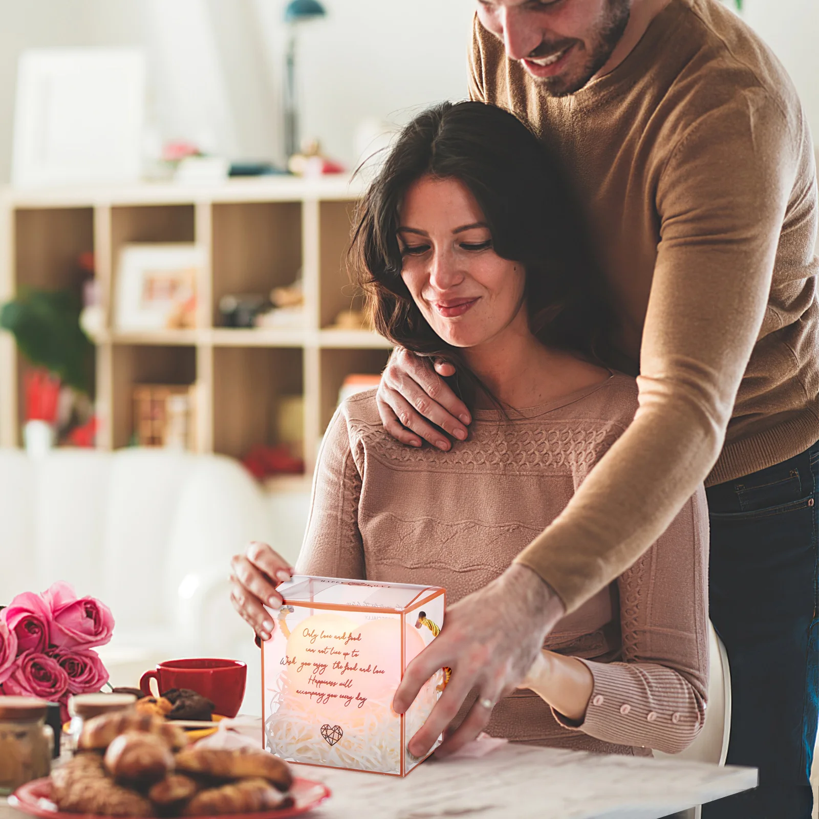 

Girls Heart Night Light Large Romantic Love Lamp Bedroom Night Lamp Cute Warm Nightlight for Valentine Wedding Gift