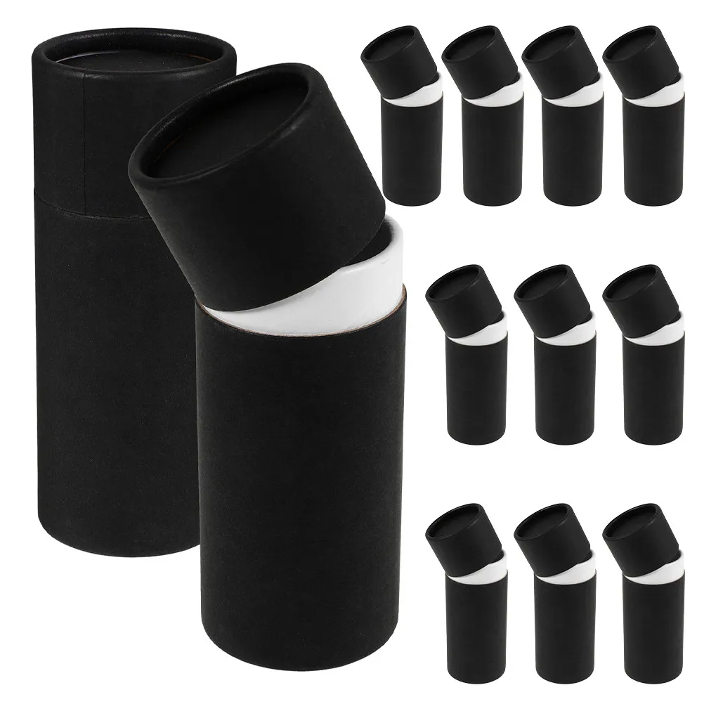 12pcs-elegant-kraft-paper-cylindrical-storage-containers-for-essential-oils-tubes-safe-transport-moving-packing-box-stylish