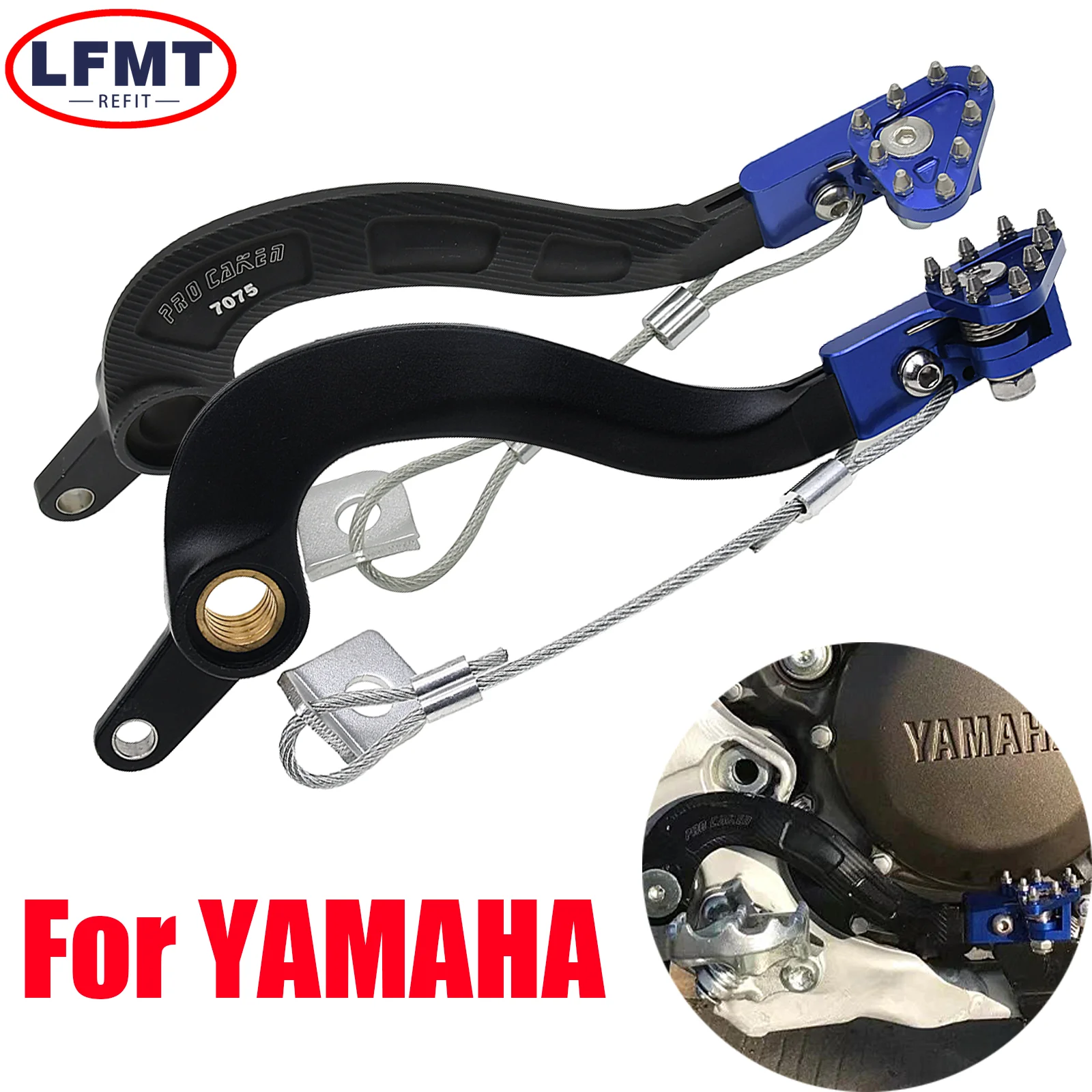 CNC Motocross Rear Brake Pedal lever For Yamaha YZ250F YZ250FX WR250F YZ 250 YZ 250FX WR 250F 2010-2019 2020 Dirt Pit Bike