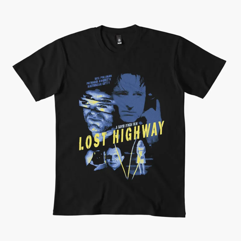 Lost Highway Sacry halloween gift t shirt 0327 David Lynch Horror Films Graphic Tee 100% cotton print clothes Large size Tops