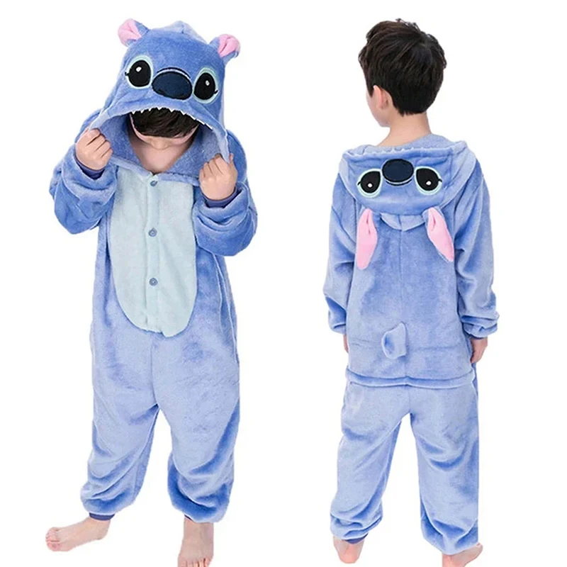 Stitch Cosplay Costume for Adult Stitch Angel Cosplay Costume Jumpsuit Pajamas Hooded Sleepwear Halloween Costume for Women