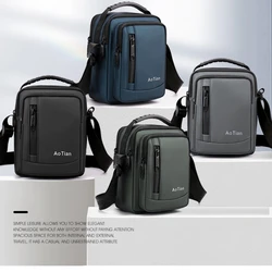 2026 Colorful Nylon Men's Bag Small Design Single Shoulder Bag Simple and Fashionable Crossbody Bag Casual Commuter Сумка