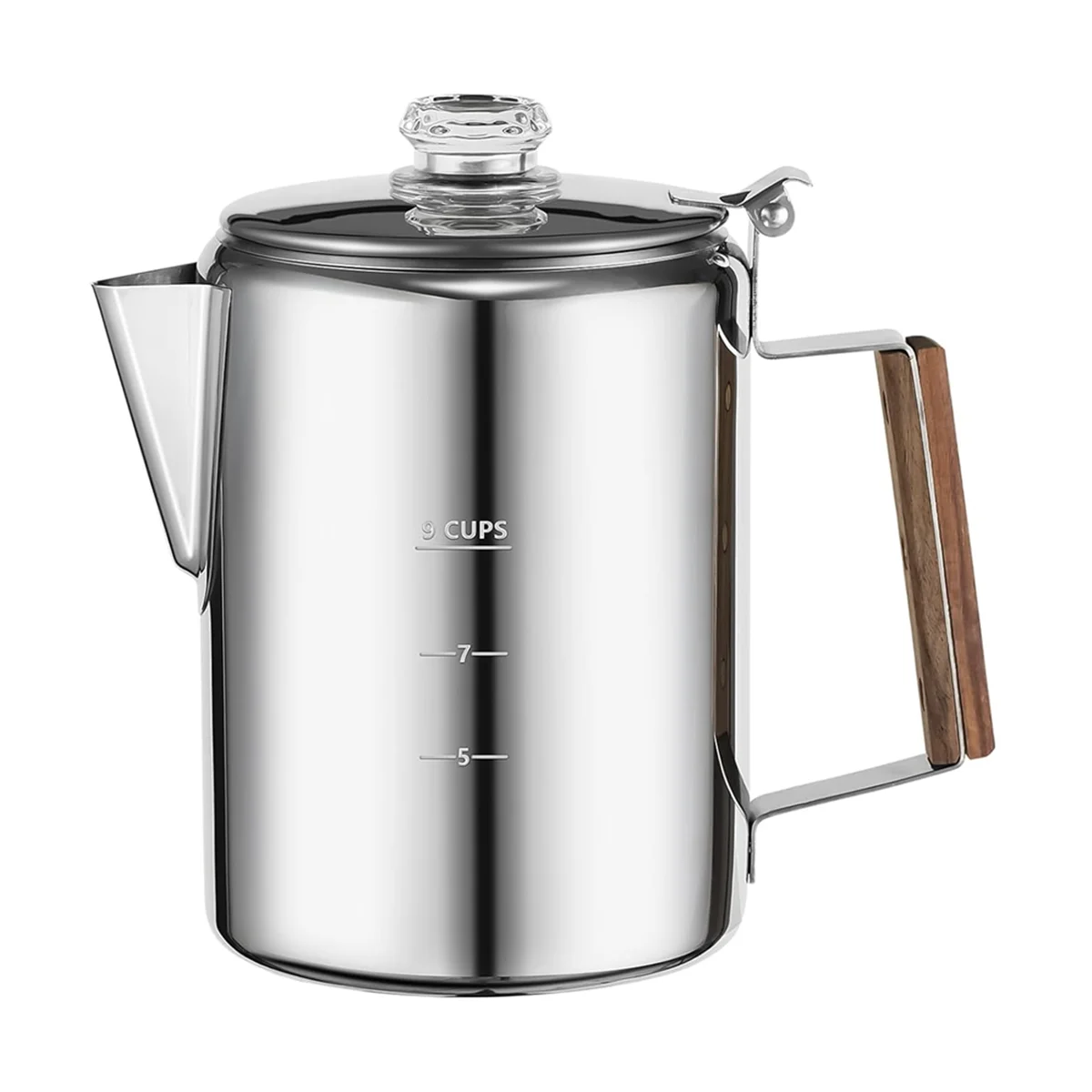 

Coffee Percolators Stovetop for Camping, Percolator Coffee Pot Stainless Steel Coffee Maker Camping Outdoors Home 9 Cup