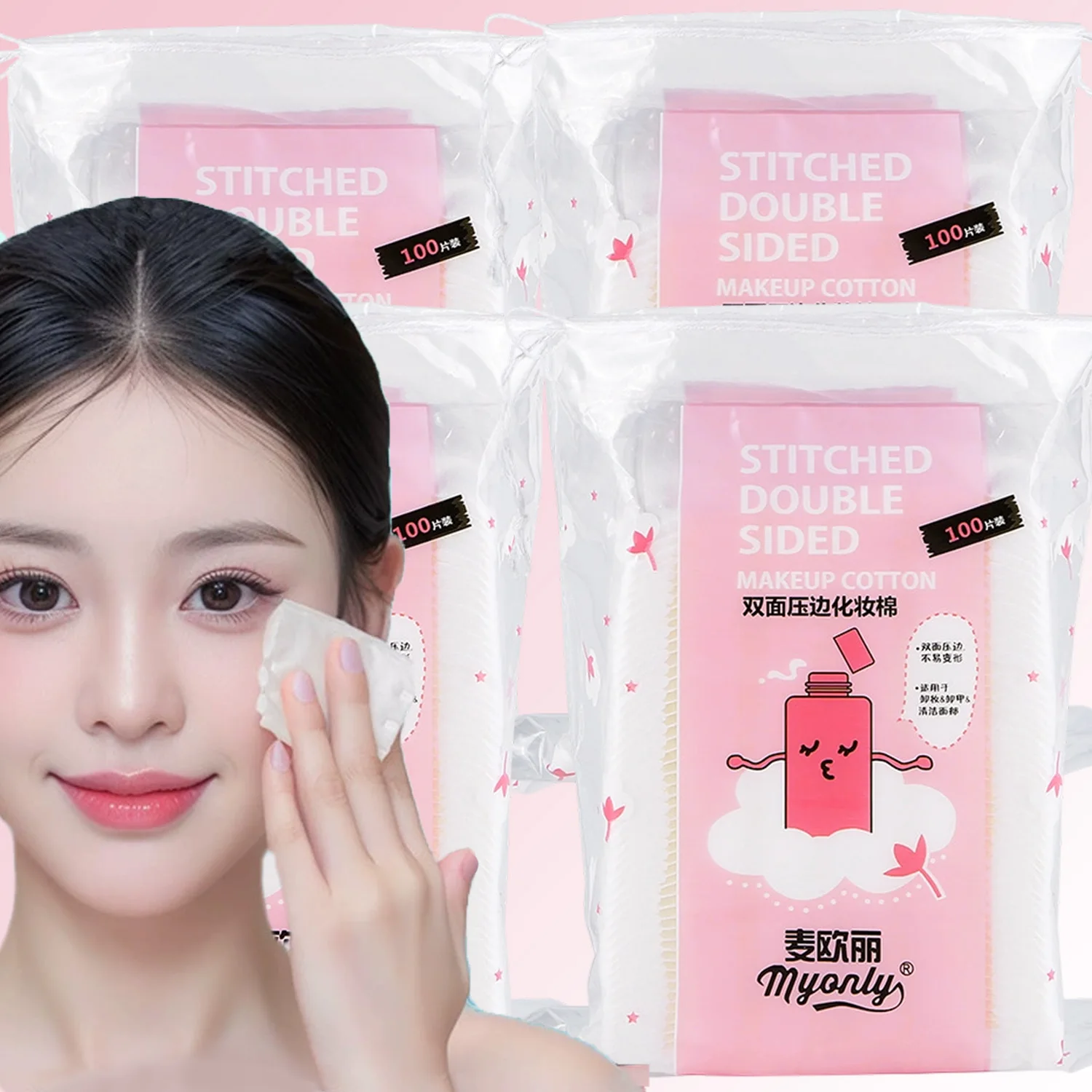 50/100 قطعة منصات القطن الوجه مزيل ماكياج وسادات قطنية المتاح أدوات تنظيف لينة للوجه العين الشفاه مزيل طلاء الأظافر #2