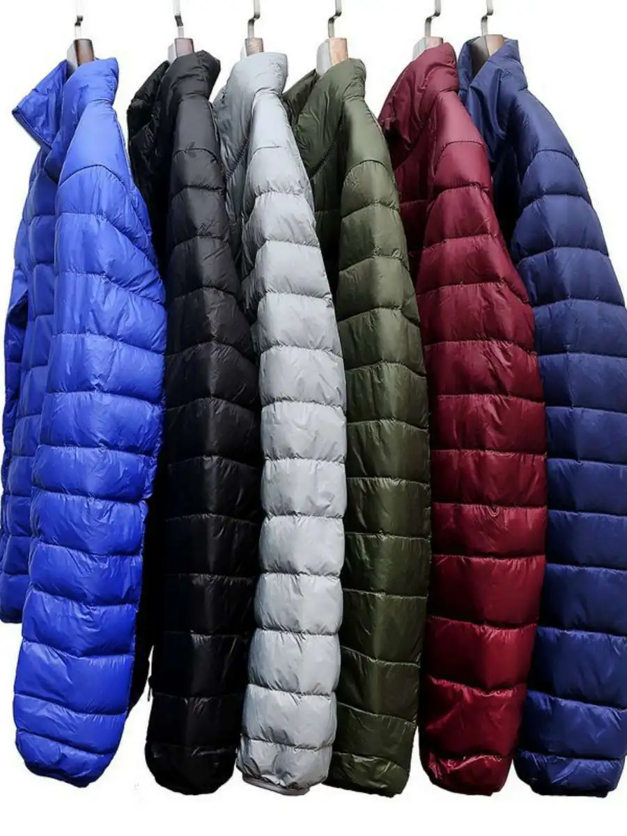 Lightweight Casual Men's down Jaet Loose Fit Stand Collar Du Feather Vest Cleanfit Sle Summer Collection Pure Color