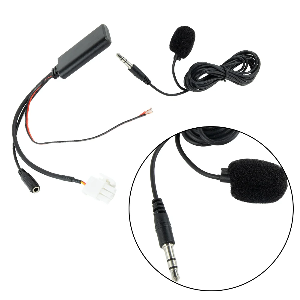 3 Pin AUX Audio Cable Adaptor For Honda Gold Wing GL1800 5-12V Handsfree MIC Music Motorcycle Receiver