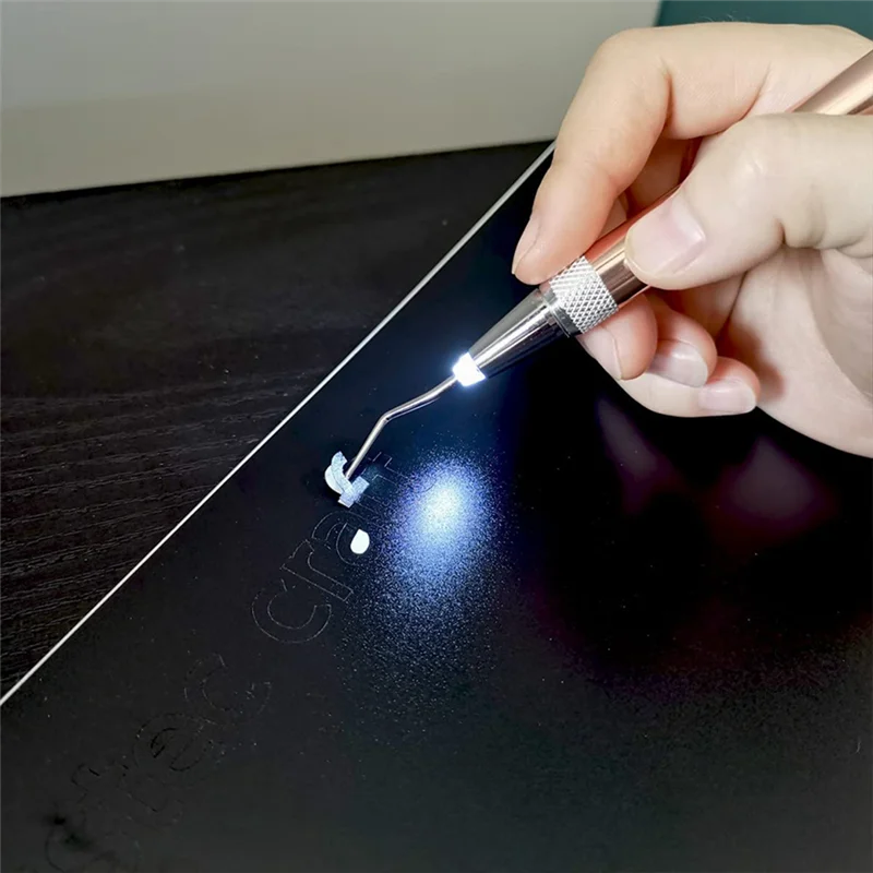 LED Weeding Tools For Vinyl With Light With Pin And Hook For Removing Tiny Vinyl Paper Grid Sticky Cutting Mat Easy To Use