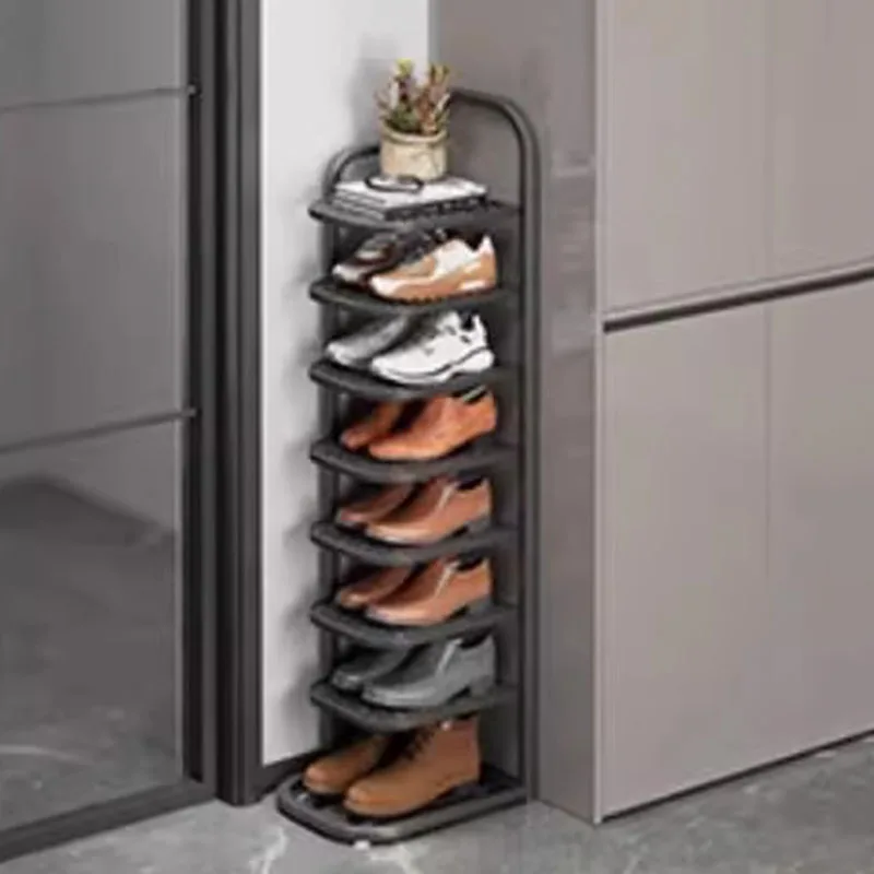 

Fashion Chinese Style Shoe Cabinet Wooden Beauty Decoration Metal Clear Lounge Shoe Shelf Unique Muebles Living Room Decoration