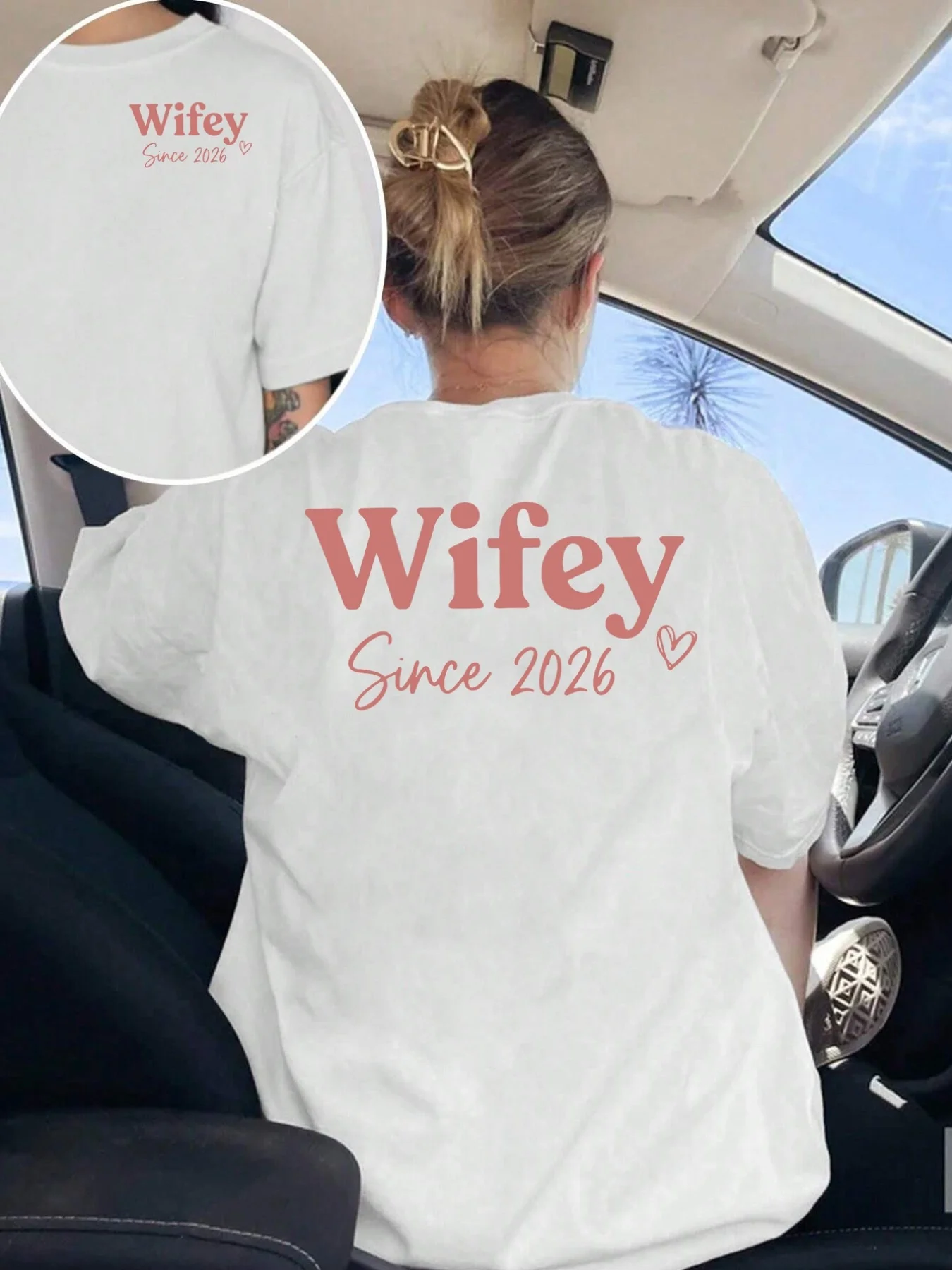 Women'S Wedding Preparation Sleeve T-Shirt 2026 Bride Letter Print Breathable Casual Summer Wedding Bestie Outfit Letter Pattern