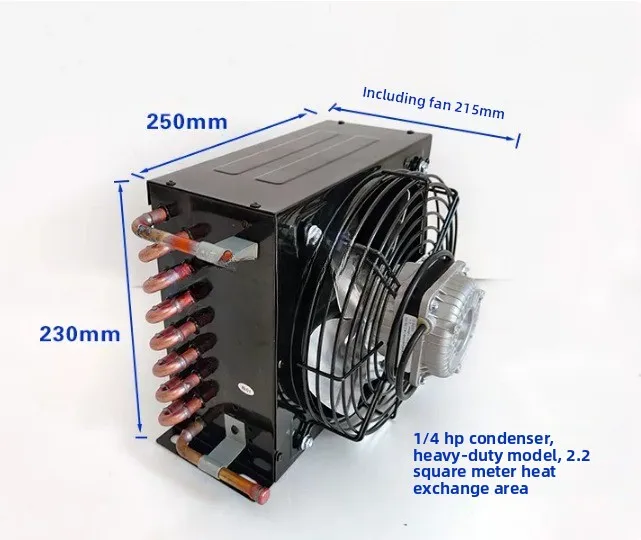 Condenser Copper Tube Cold Storage Refrigerator Freezer Water-cooled Cake Cabinet 1 Horse 1.5 Horse Oil Cooler