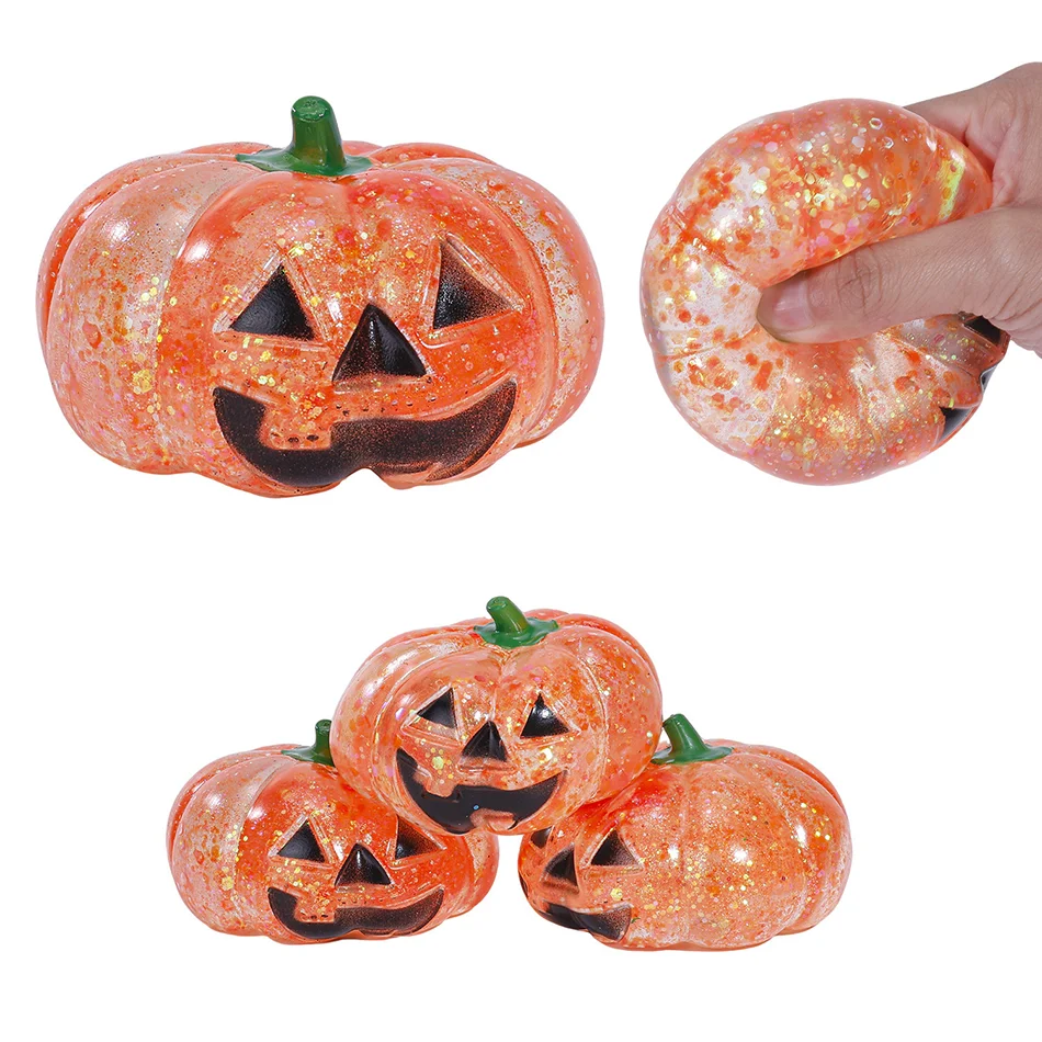 Colorful Simulated Pumpkin Squishy Relaxing Relieve Anxiety Antistress Enhance Happiness Reusable Rebound Squeeze Reliever Toy
