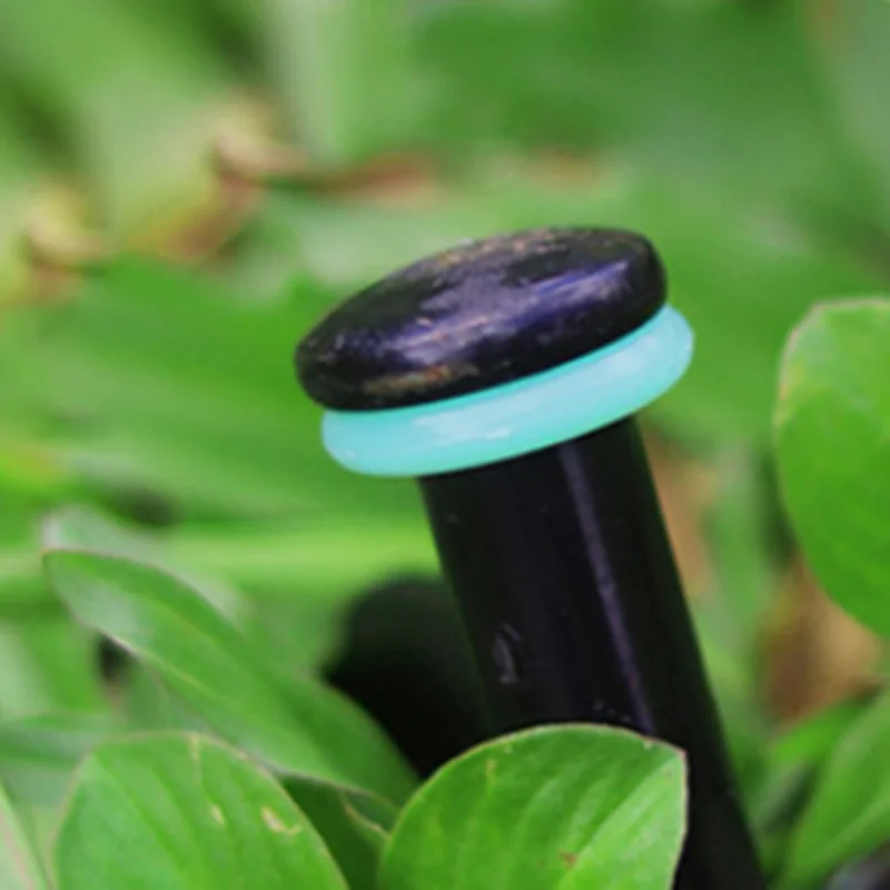 10pcs Fire Design Outdoor Ground Nail Luminous Ring Silicone Rubber O-ring Warning Ring For Camping Tent Nail Accessories
