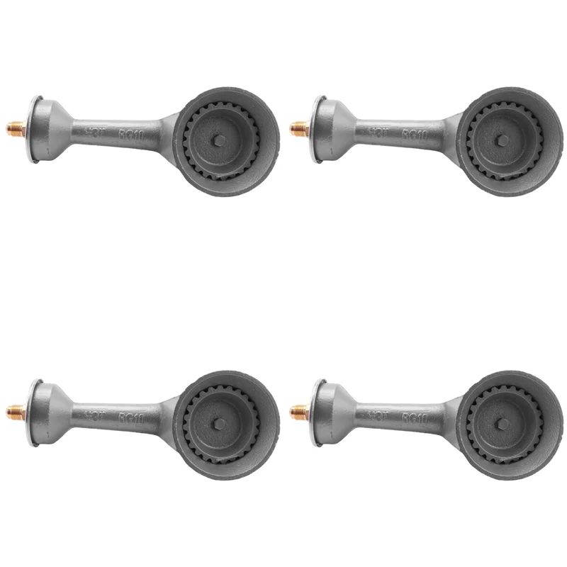 

4X High Pressure Propane Cast-Iron Round Burner Head, Propane Burner Head With Orifice Brass Fitting