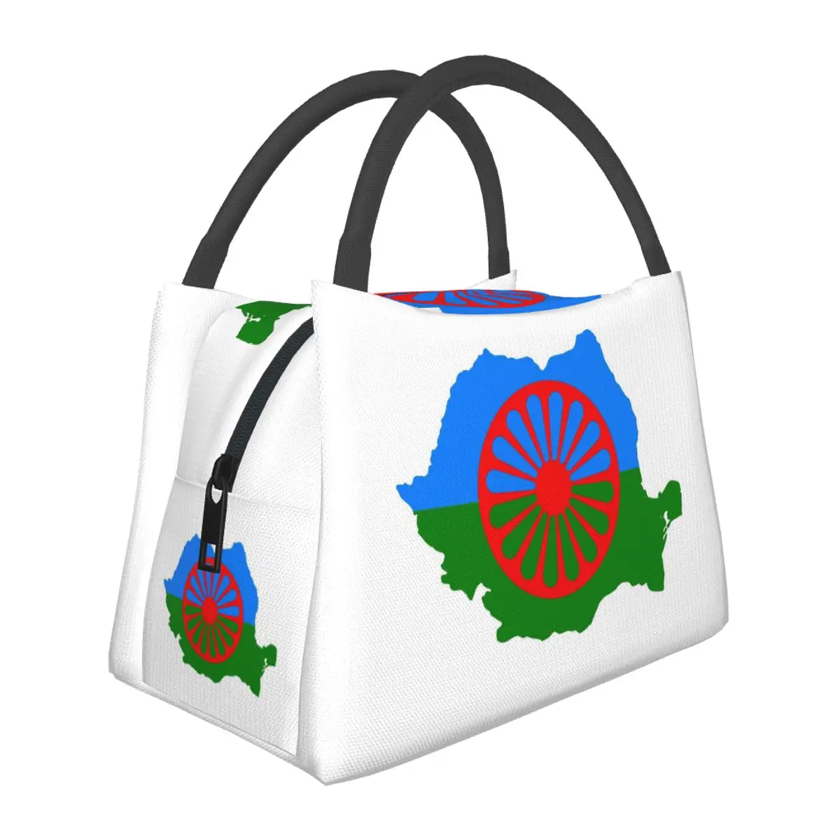 Personalized Gypsy Flag Insulated Lunch Bag for Women Bento Storage Food Boxes Leakproof Container Cooler Thermal Lunch Box Tote