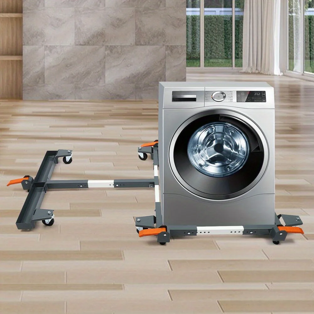 قاعدة متنقلة قابلة للتعديل بوزن 600 رطل وملحق T - حامل بعجلات شديد التحمل للأدوات والمعدات - ورشة عمل ومرآب أساسية