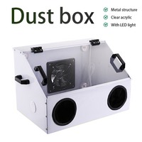 Polishing Carving Dust Box Jade Table Grinder Waterproof Cover Cultural Games Polishing Acrylic Dust Cover
