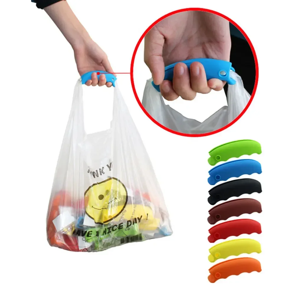 Silicone world Silicone Portable Carrier Device Labor Saving Shopping Bag Carry Holder with keyhole Handle Comfortable Grip Tool