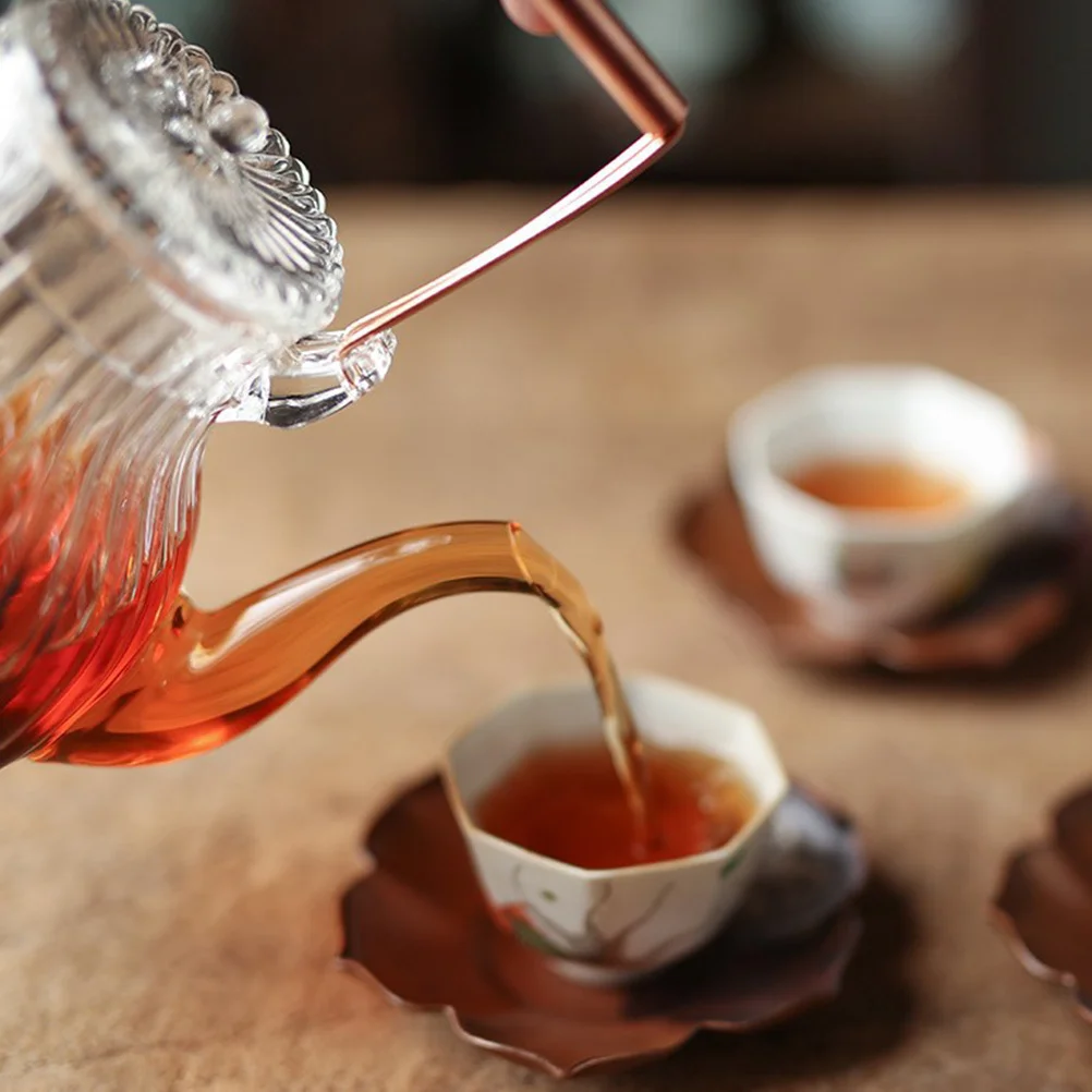 

Heat-Resistant Glass Tea Kettle Large Capacity Design Stovetop Tea Kettle for Heating and Brewing