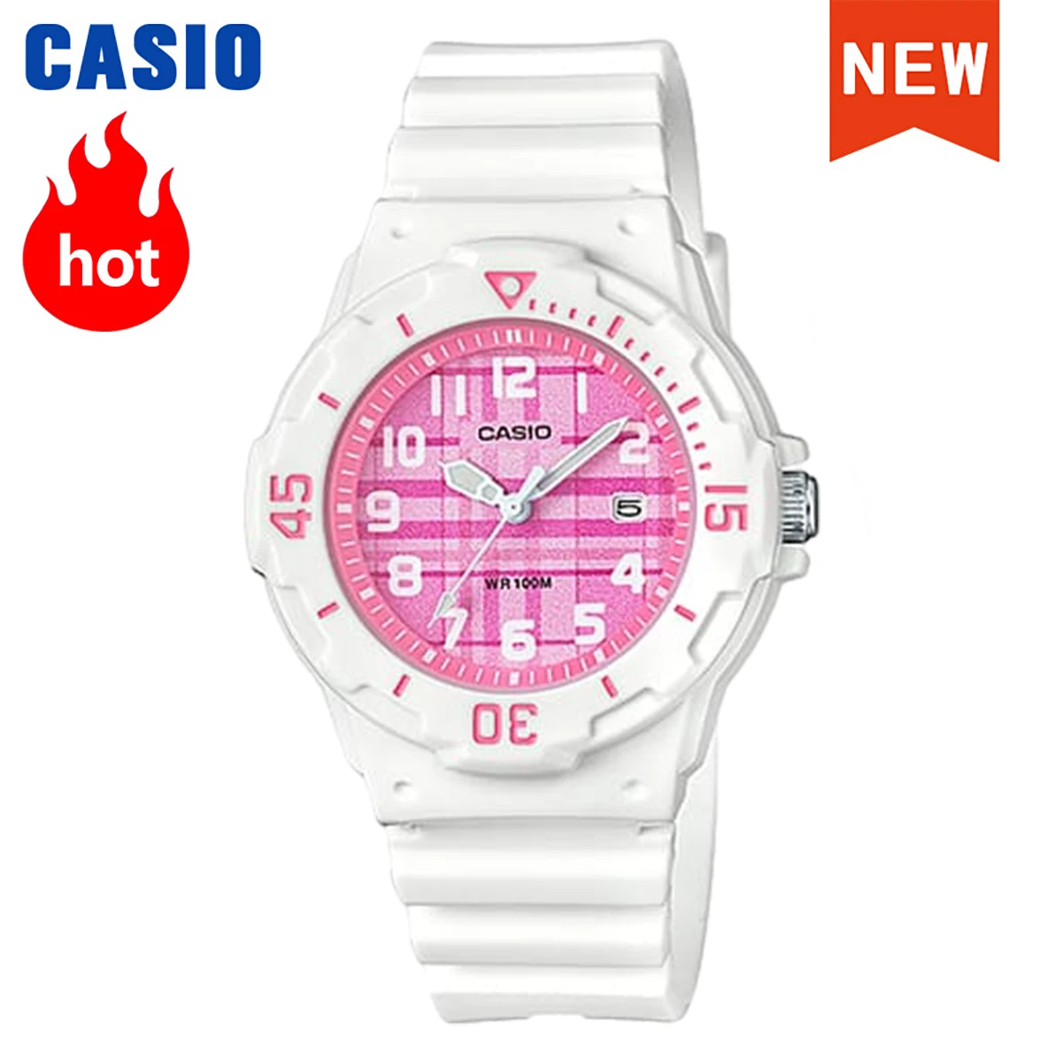 Casio watch for women  Set top brand  100m Waterproof ladies Gift Clock Sport simplicity Colorful Hands Watch reloj para mujer