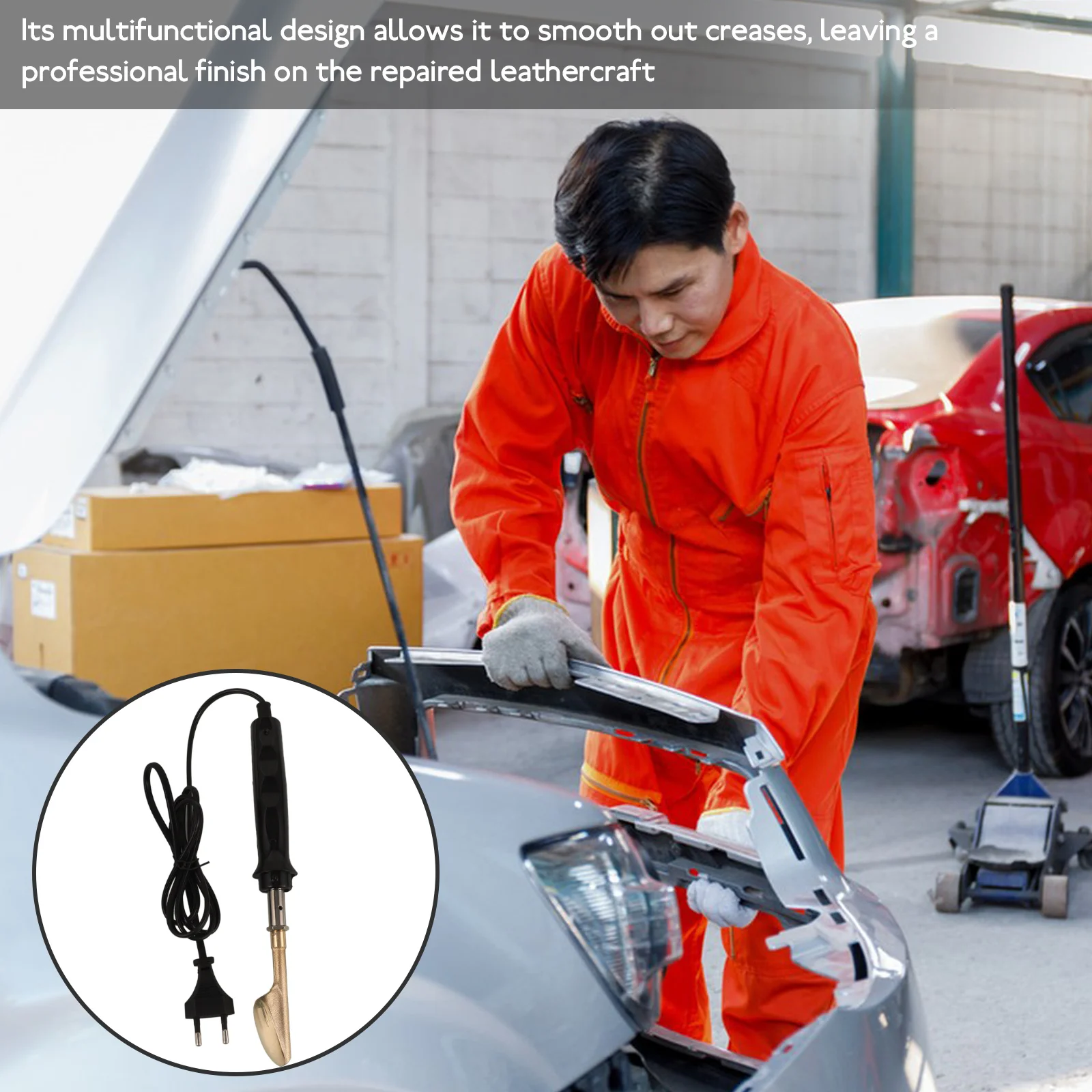 

Электрический мини-утюг для электрического мини-утюка для рукоделия, кожаного ремесла, инструмент для ремонта автомобильного бампера, портативный ремесленный утюг, разглаживающий складок