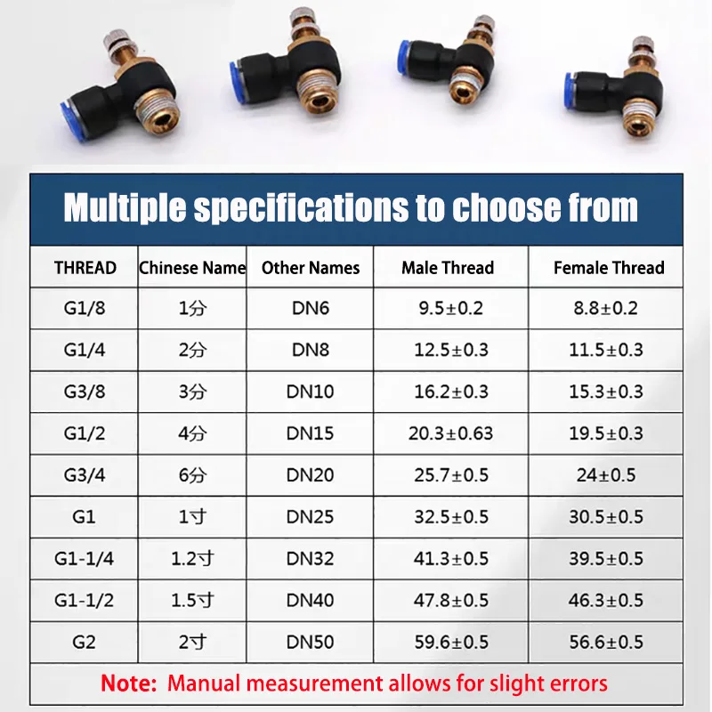 1Pcs Pneumatic Quick Connector SL 4mm 6mm 8mm 12mm Hose Tube Air Fitting M5 1/4