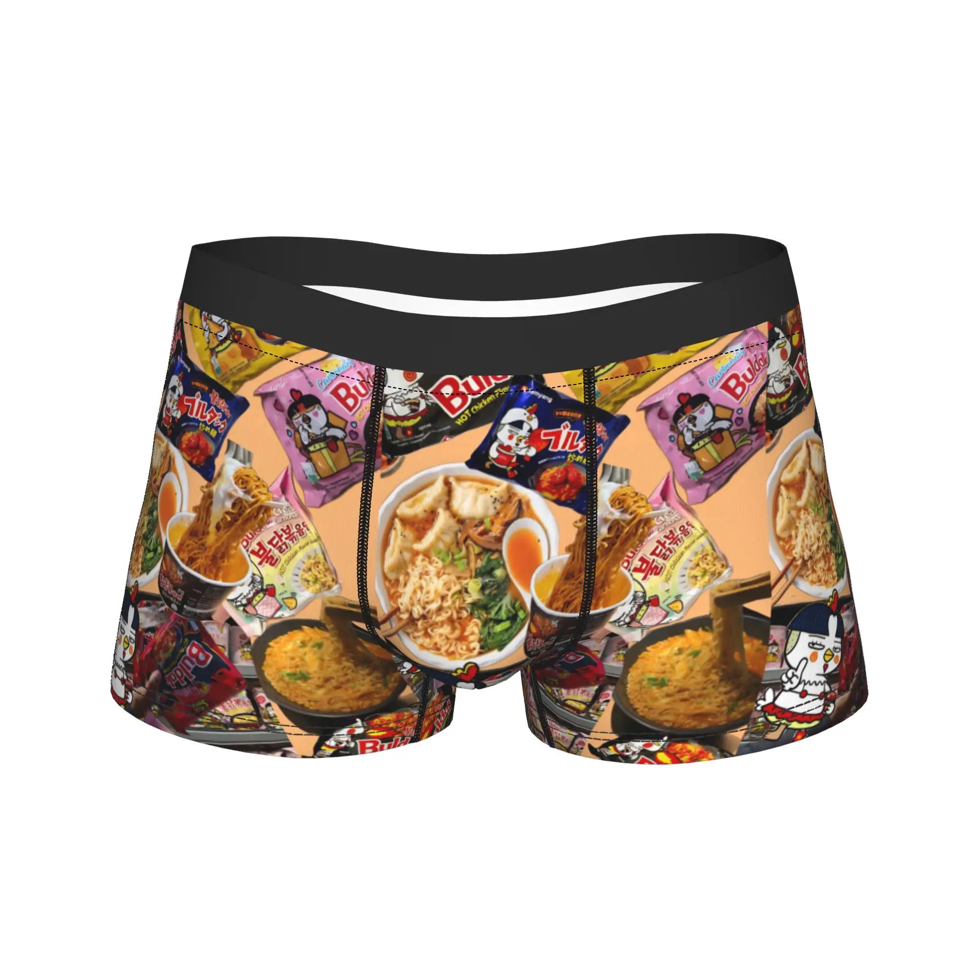 

Пряная куриная лапша, бычок, горячий куриный вкус, рамен, боксеры, короткое нижнее белье, качественные мужские забавные боксеры, трусики большого размера