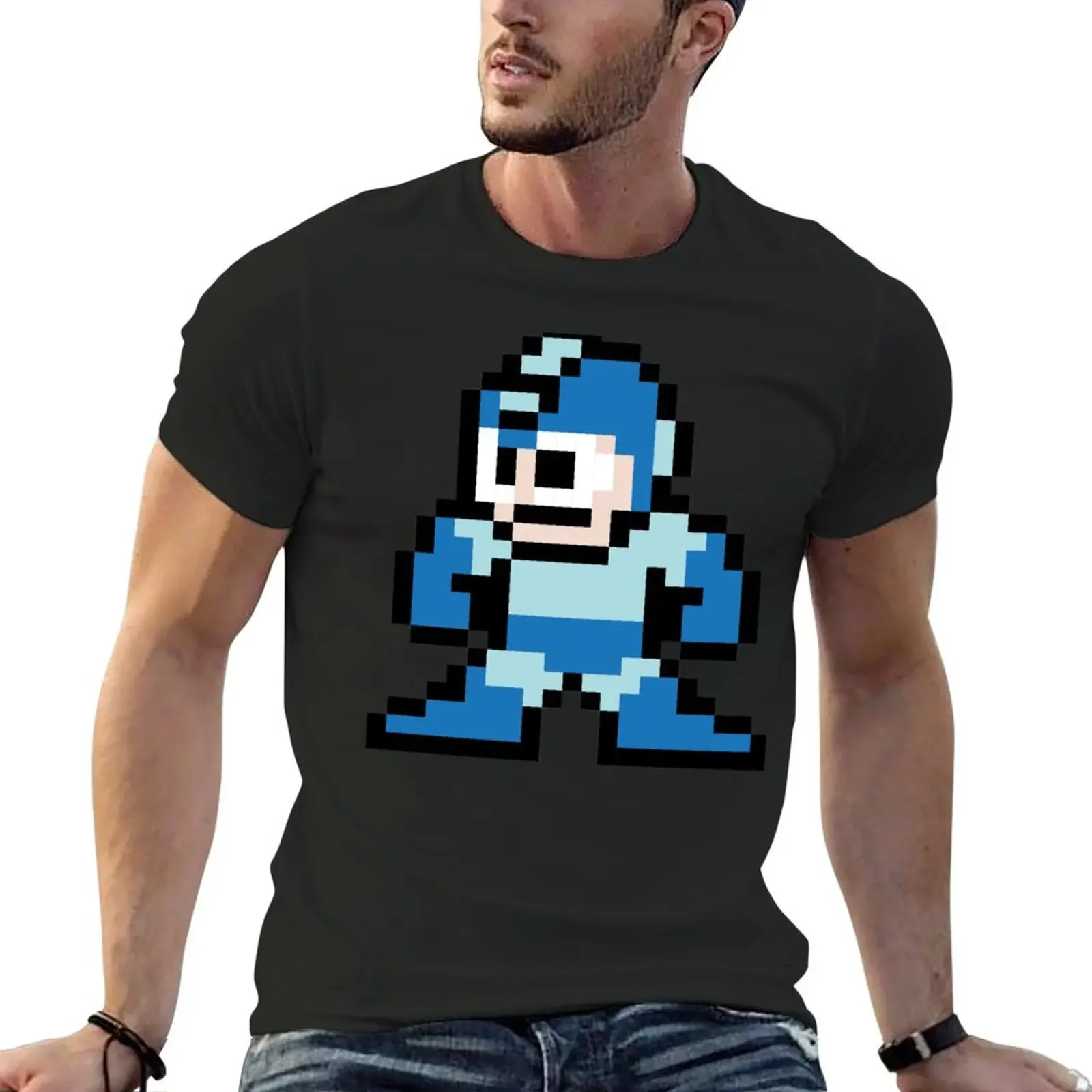 

Megaman 8bits T-shirt funnys animal prinfor boys mens funny t shirts