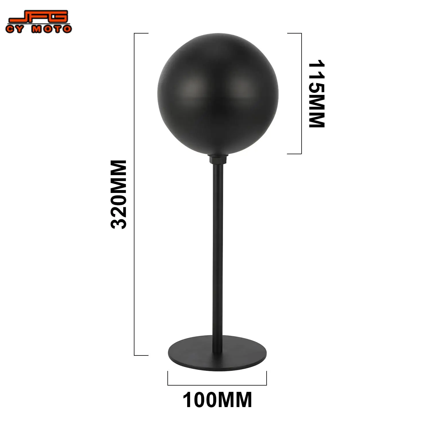Universal Floor Stand Vertical Motorcycle Helmet Rack Iron Metal Sphere Stand For Home Or Shop Decoration Electric Dirt Bike