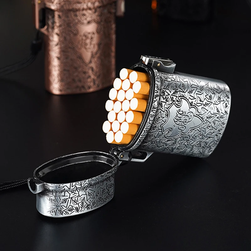 

Retro Metal Cigarette Box Thick, Medium and Thin Three-purpose Creative and Personalized Three-dimensional Relief Waterproof