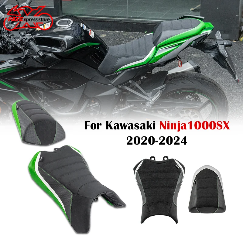 

Front Driver Rear Passenger Seat Cowl Pillion For Kawasaki Ninja 1000SX 1000 SX 2020-2024 Saddle Cushion Pad 2023 2022 2021