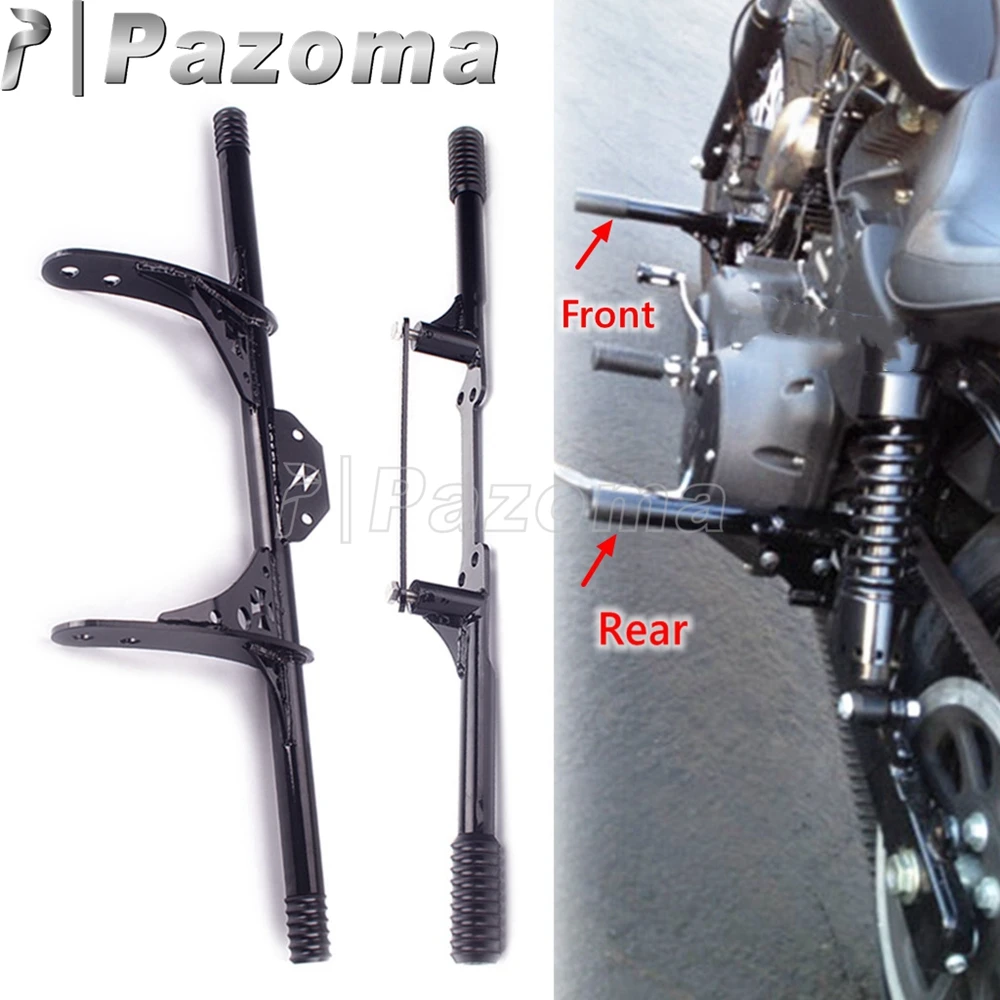 Motorcycle Engine Guard Front Crash Bar & Passenger Pegs Silder Bumper For Harley Dyna FXDB FXDF FXDL FXDWG FLD FXD FXDSE 06-17