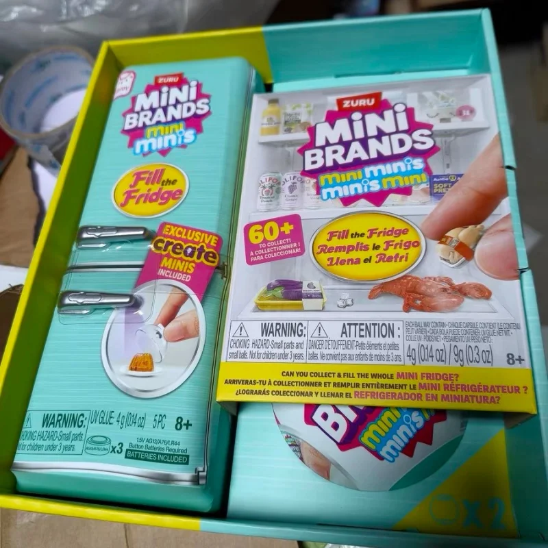 

Genuine Mini Fill The Fridge Miniature Kitchen Set Ball Series Blind Box Collectible Toy With Minis Surprise Capsule Set