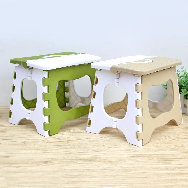 Plastic folding small stool wholesale portable thickened household outdoor fishing bench horse