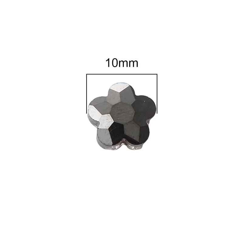

10Pcs 10mm Handmade Colorful Flower Shape Glass Loose Spacer Beads Charm for Bracelet Necklace Earring DIY Jewerlry Making