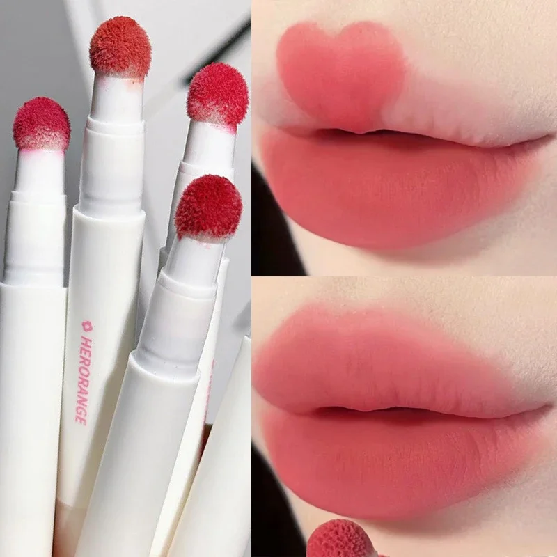 Weiche matte Schwamm lippen glasur nackt rosa Lip gloss feuchtigkeit spendend wasserdicht dauerhafte Antihaft becher Lippen tönung Pigment koreanische Kosmetik