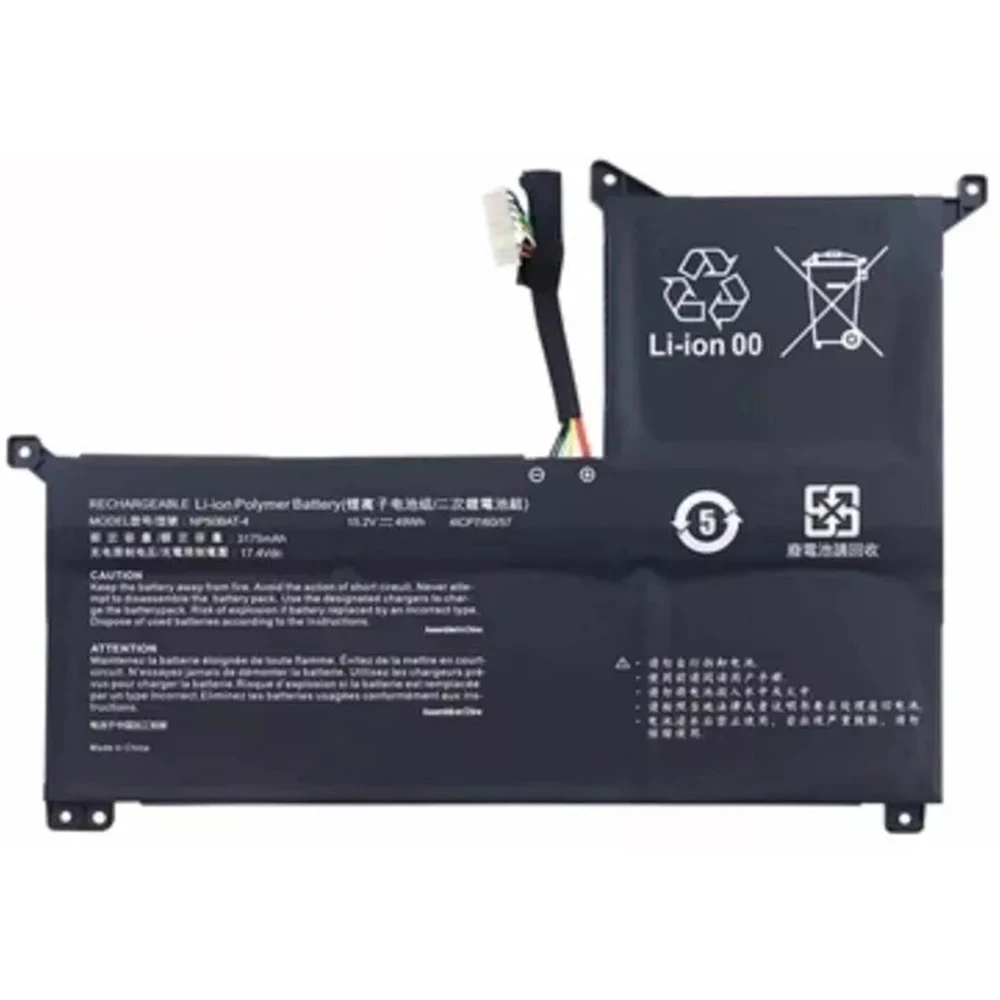 New Genuine Original NP50BAT-4 15.2V 49Wh Laptop Battery for Schenker XMG Focus 15 16 Thunderobot 911M-107508G Machenike F117-7