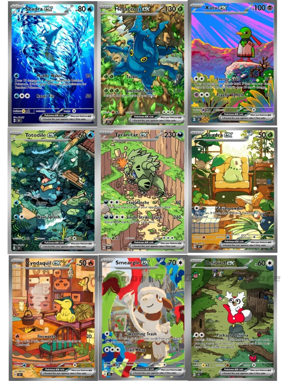 9-pcs-pokemon-cartoes-designer-serie-heracross-tyranitar-xatu-ptcg-jogo-de-cartas-de-negociacao-raro-batalha-baralho-cartao-colecao-pokemon-presente
