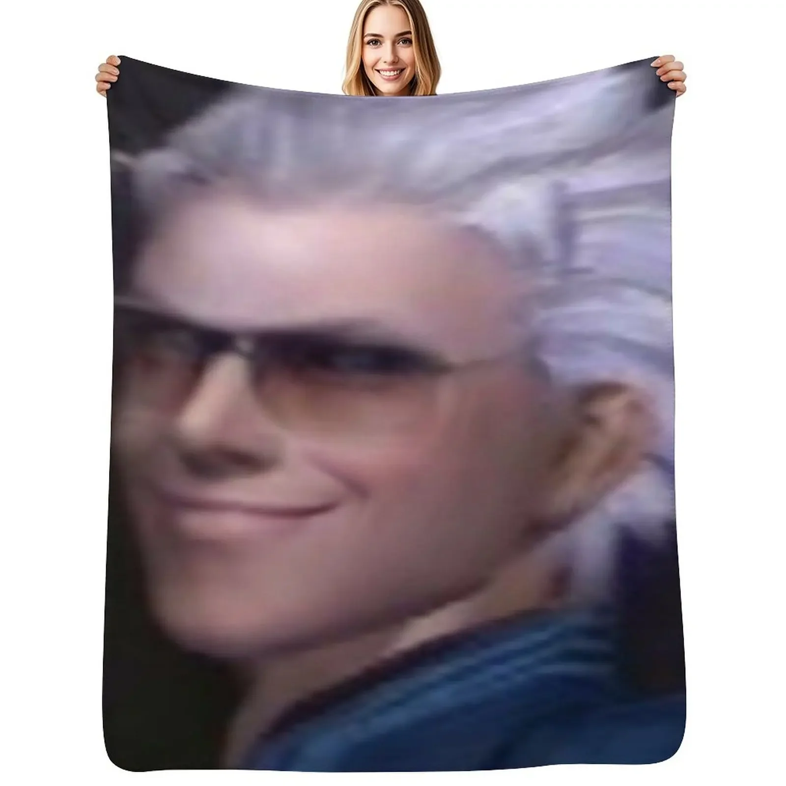 

Vergil From the Devil May Cry Series Throw Blanket Luxury St Flannel Fabric funny gift Blanket