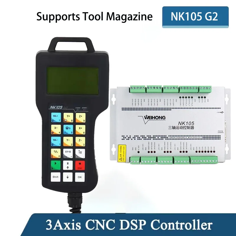 

3Axis CNC DSP Controller WEIHONG NK105G2 Plasma Cutting Machine Controller Milling supports tool magazine