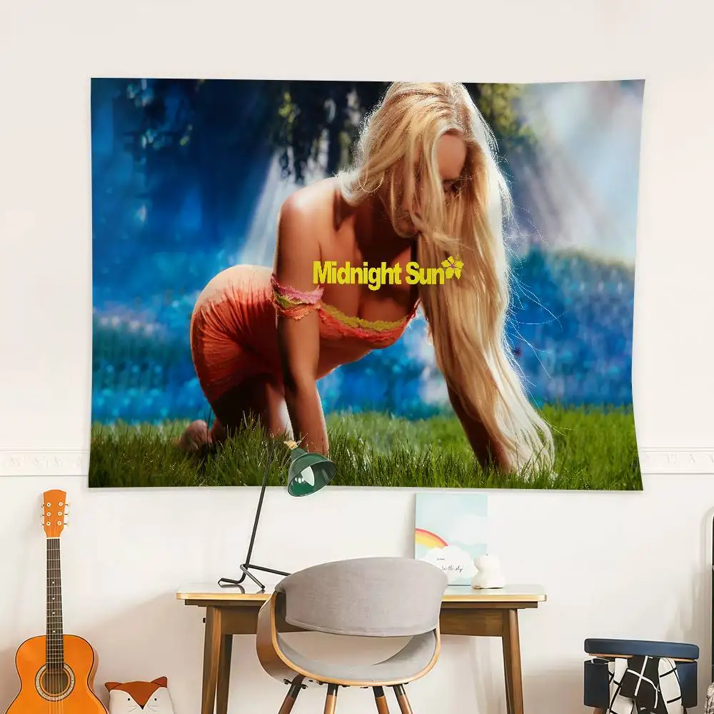 

Midnight Sun Z-Zara Larsson Flag Decoration Outdoor Picnic Party Home Camping Party Art Hanging Banner