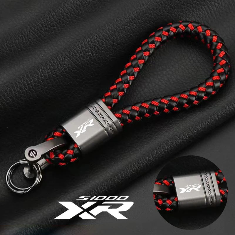 

For BMW S1000XR S 1000XR 2020 2021 2022 S 1000 XR Accessories Custom LOGO Motorcycle Braided Rope Keyring Metal Keychain