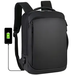 15.6 Inch USB Charging Bag Laptop Backpack Mens Business Notebook Mochila Waterproof Back Pack Travel Bagpack Outdoor Backpack