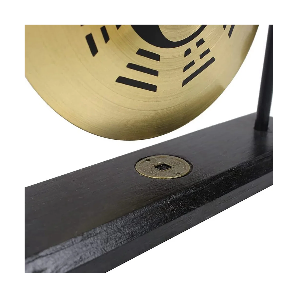 탁상 풍수 황동 공 탁상 장식, 스탠드 및 말렛, 섬세한 중국 가정 장식, 8 개 그림