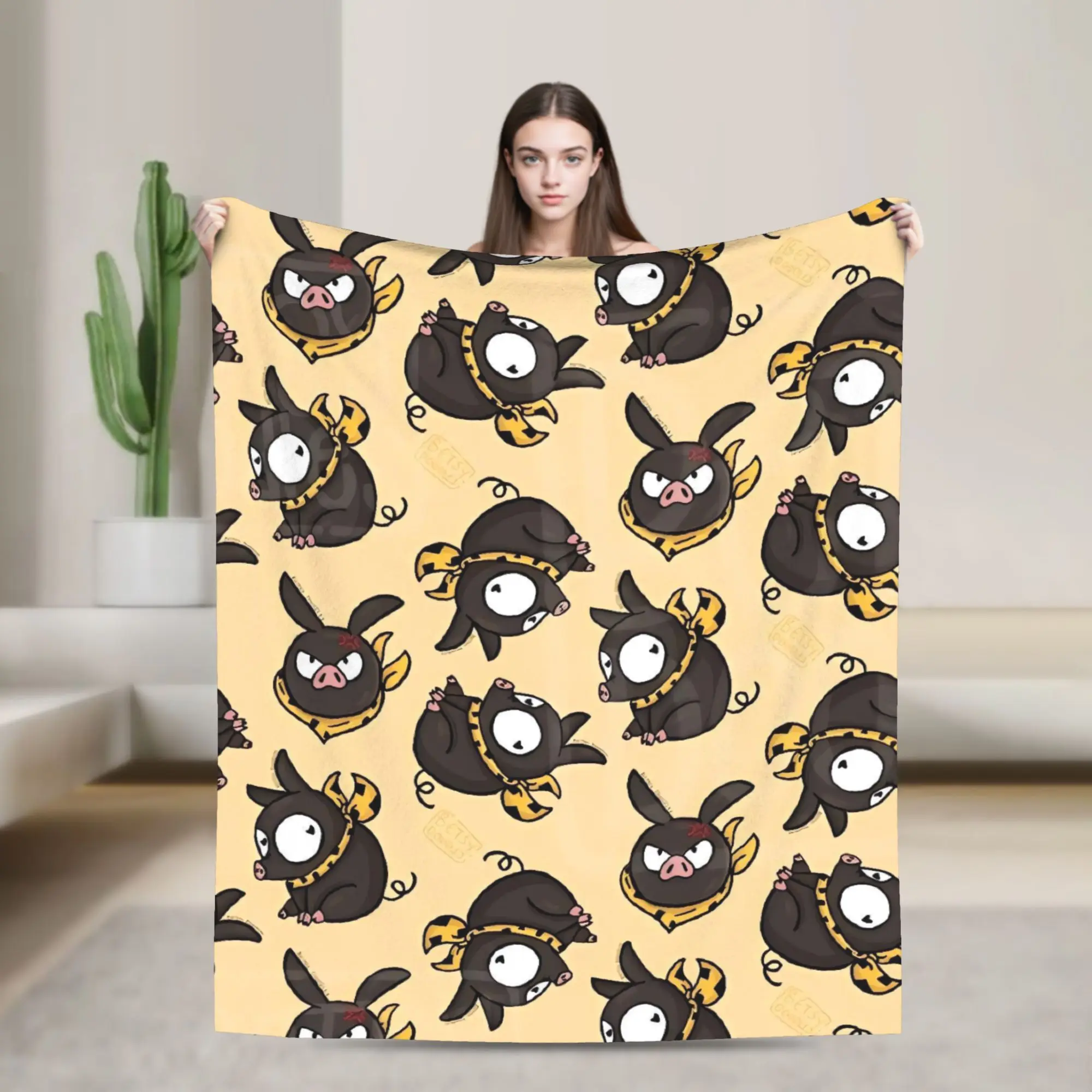 P Chan  Ranma Plush Blanket Boy Girl  Flannel Throw Blanket For Home Decor Super Soft Custom Quality Bedspread Gift