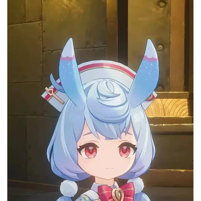 Игра Genshin Impact Sigewinne Рога Головной убор Прически Косплей Реквизит Аксессуары Заколка для волос 5; c, 8'z, 6,k;