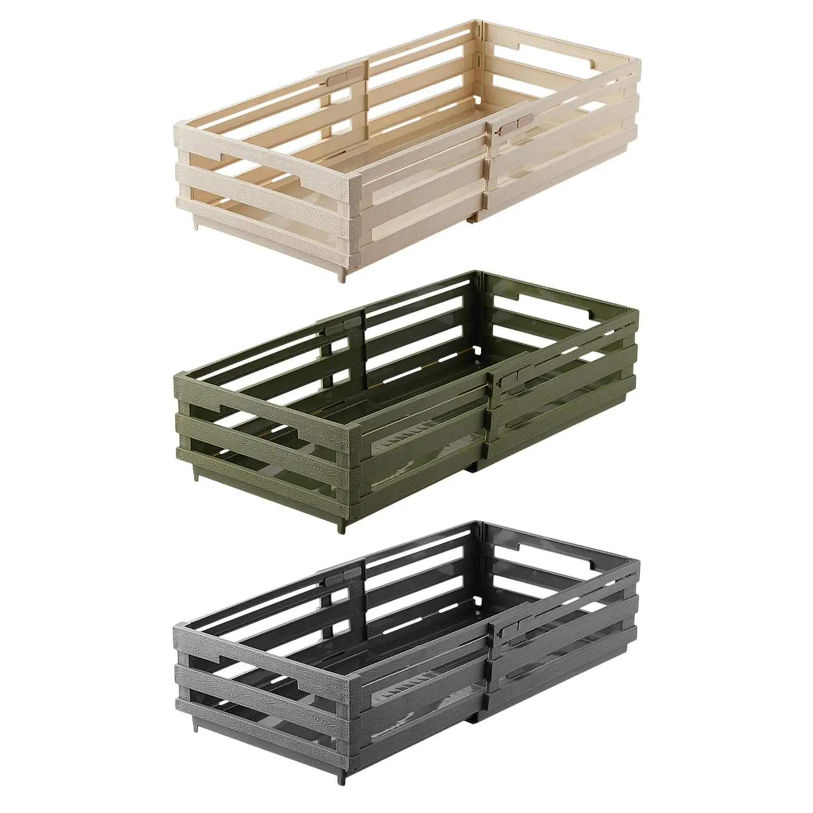 Storage Basket Bin Portable Container Multipurpose Rectangular Closet Organizer for Centerpiece Household Sundry Attachments
