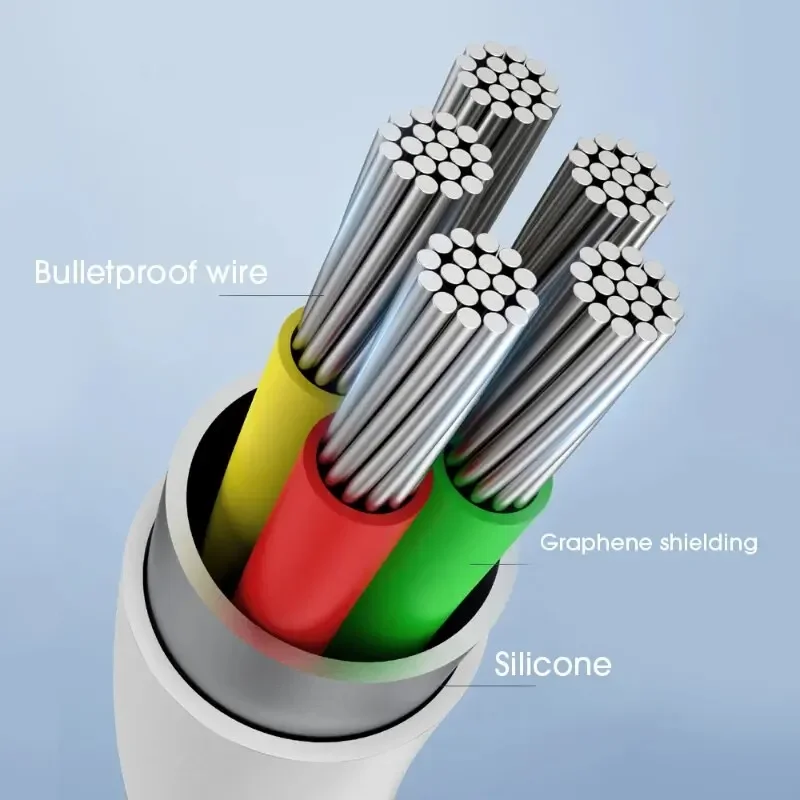 Liquid Silicone Cable Quick Charge 1M USB Cable Usb C Charger Cable for Huawei Samsung Xiaomi 120W 6A Super Fast Charge Type C image 6