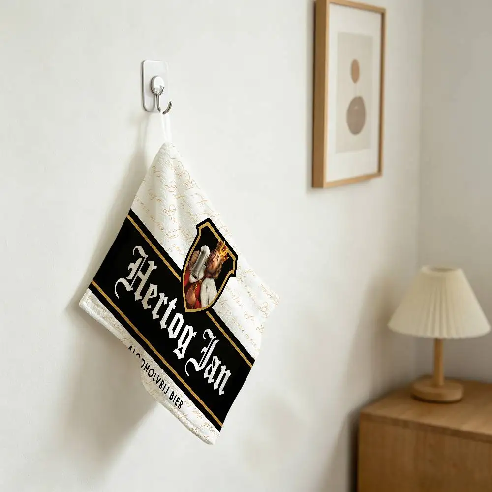H-Hertog Jan Polyester Cotton Hand Wiping Towel, Anti-shrink Hanging Kitchen Cloth For Household Cleaning
