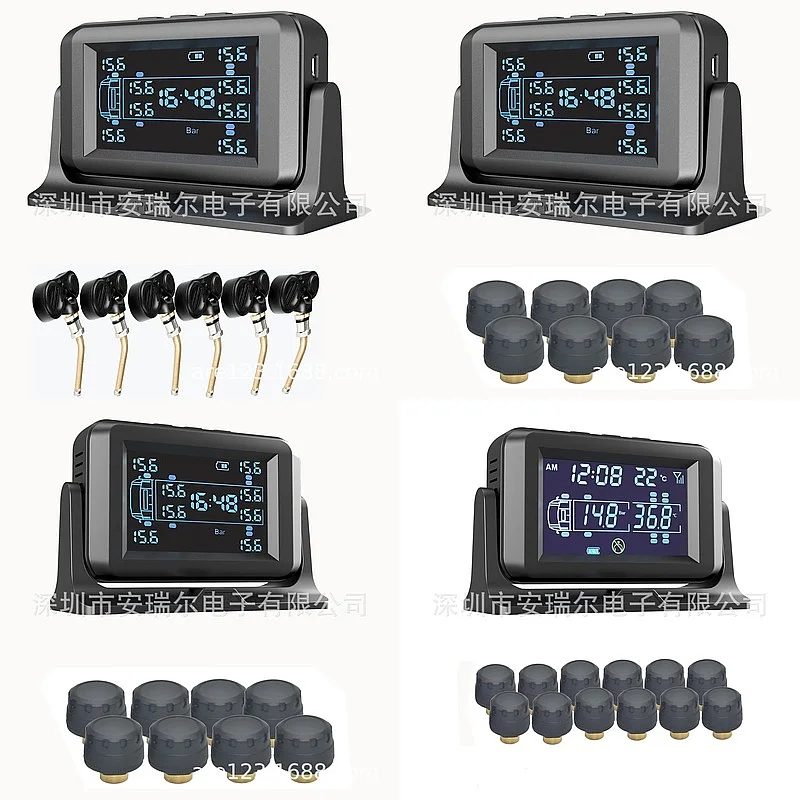 

Solar TPMS Wireless Tire Pressure Monitor for Heavy Truck Bus Trailers