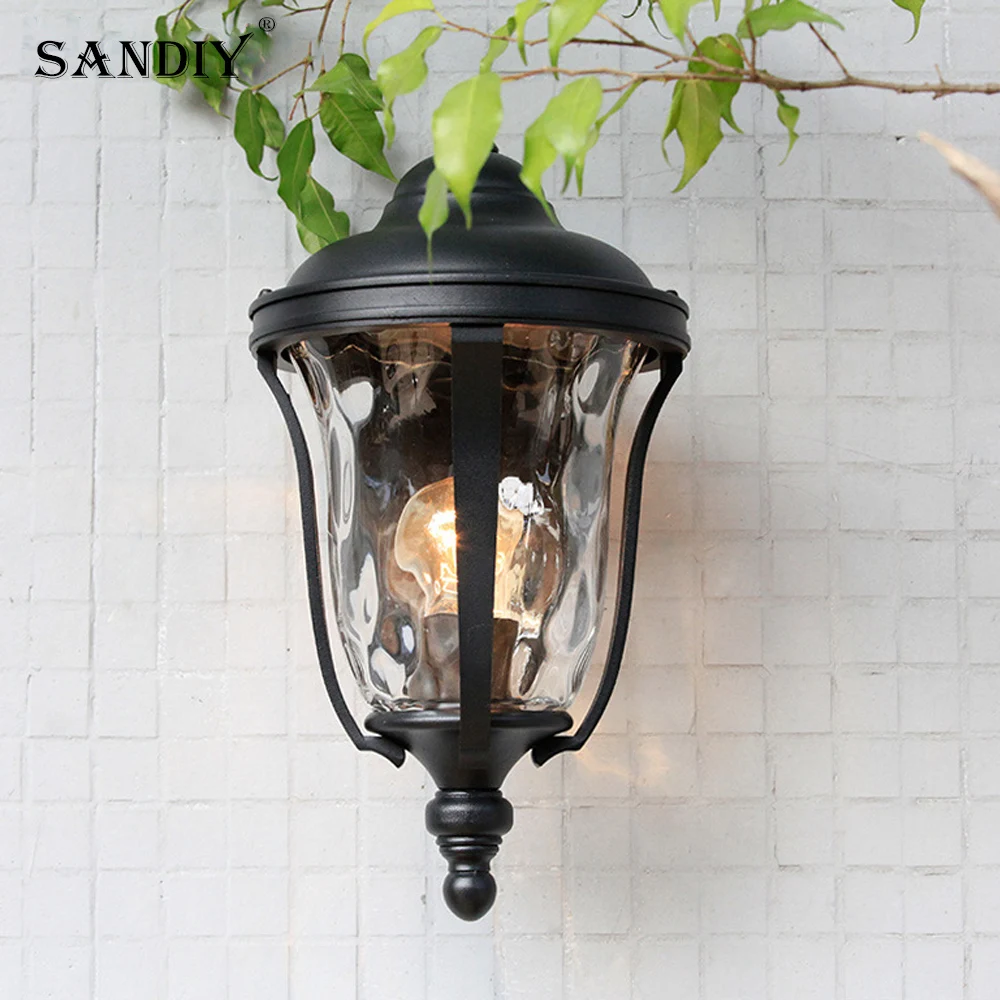 

European Outdoor Waterproof Aisle Lights Wall Lights Balcony Corridor Patio Lights Simple Terrace Garden Door Pillar Gate Lamps